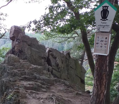 Wanderung: Anhaltinischer Saalstein (HWN 186) - Försterblick (HWN 183) - Preußenturm (HWN 185)