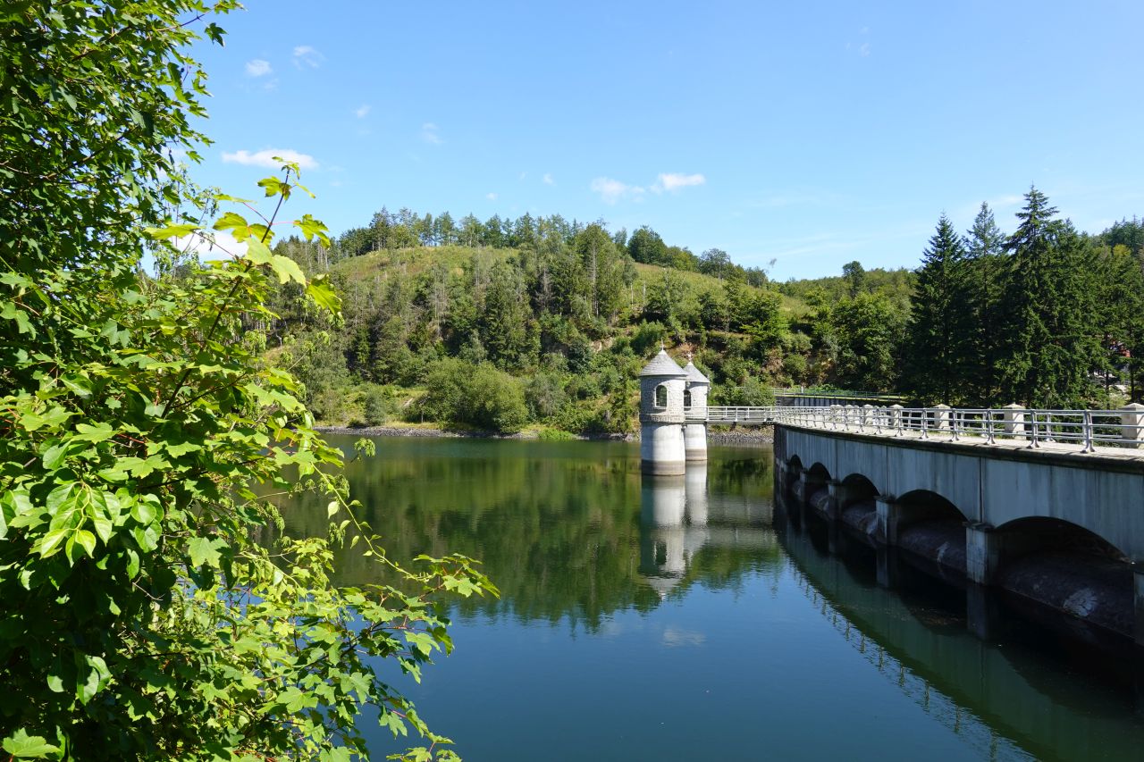 Wanderung: Hufhaus - Dreiherrenstein (94) - Neustädter Talsperre (HWN 218) - retour